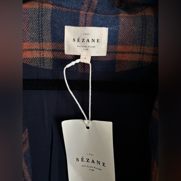 Sezane Will Jacket in Austria Check size S NWT - Picture 3 of 4